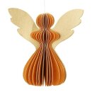 Baumschmuck Falt-Engel 7cm, goldgelb-gold