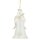 Glasdekoration ENGEL MIT FLOTE 11cm, transparent-gold