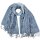 Stola Cut-Out MAHOBA blau 180x65cm Wolle