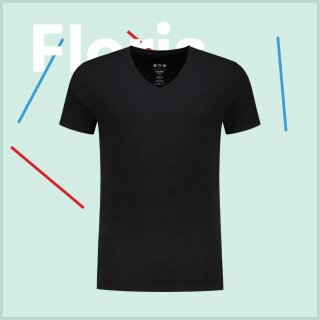T-Shirt FLORIS schwarz