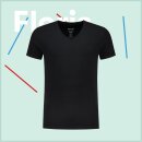 T-Shirt FLORIS schwarz long S
