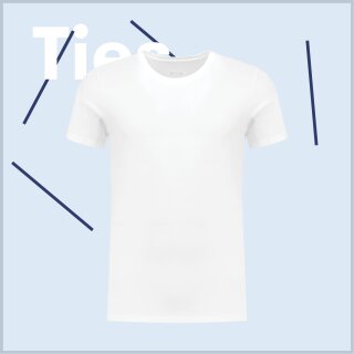 T-Shirt TIES weiß long XL