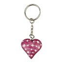 Schlusselanhanger HERZ 3,5cm bunt graviert, Speckstein