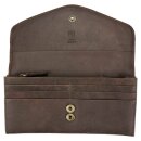 Brieftasche CURVED Stonewash braun RFID, Rindsleder