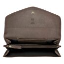 Brieftasche CURVED Stonewash braun RFID, Rindsleder