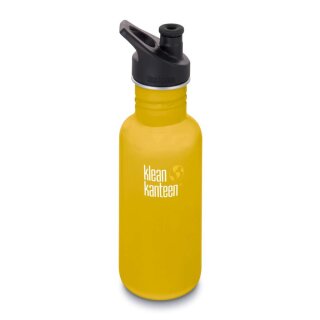 Edelstahlflasche KANTEEN CLASSIC 532 ml, Sport Cup Lemon Curry