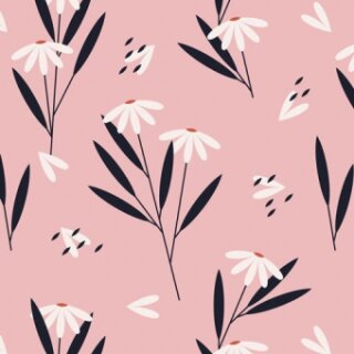 Servietten 3 lagig - Daisy Flowers Pink