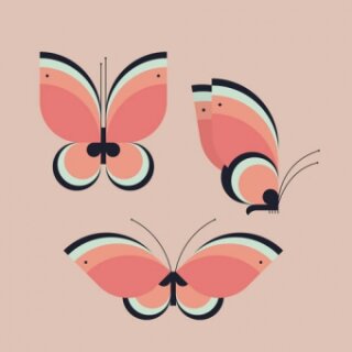 Servietten 3 lagig - Butterflies