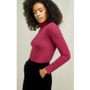 Laila Roll Neck Top berry S