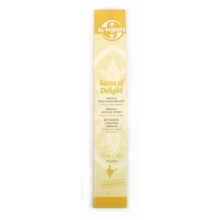 Masala-Räucherstäbchen "Sense of Delight", Komposition natürlicher Aromen aus Petit Grain,