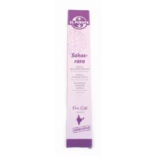 Masala-Räucherstäbchen "Sahasrara", zur Aktivierung des Kopfchakras,