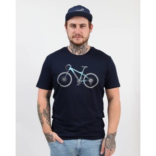 T-Shirt - Mountainbike S french navy