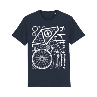 T-Shirt - Fahrradteile XL french navy