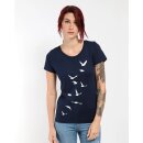 T-Shirt - Vögelchen XS french navy