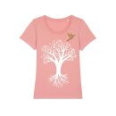 Broschenshirt - Baum mit Vogel