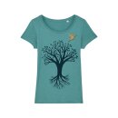 Broschenshirt - Baum mit Vogel