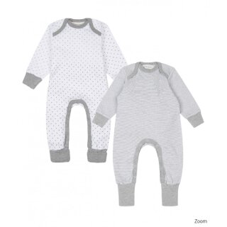 Baby Strampler - Wayan 6 Monate stripes grey