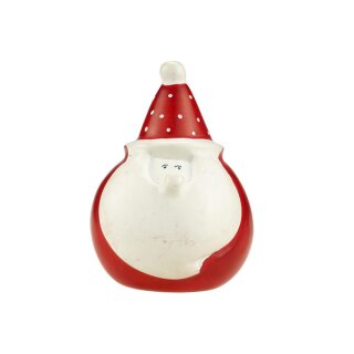 SANTA 8cm rot Speckstein