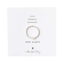 Sparkle ROSE QUARTZ Silver Ring M/L