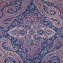 Schal PAISLEY blau-lila 160x35cm Wolle