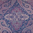 Schal PAISLEY blau-lila 160x35cm Wolle