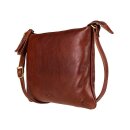 Handtasche TUSSELTumbled kastanie, Rindsleder