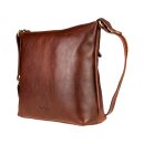 Handtasche SOMA Tumbled kastanie, Rindsleder