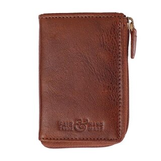 Kartenetui 10x7cm Tumbled kastanie, Rindsleder