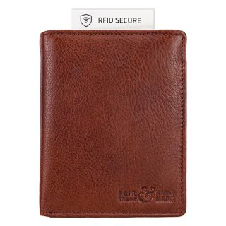 Borse SUPERIOR Tumbled kastanie, RFID secure, Rindsleder