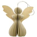 Baumschmuck Falt-Engel 7cm kiesel-gold