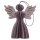 Baumschmuck Falt-Engel Seraphim, lavendel-gold