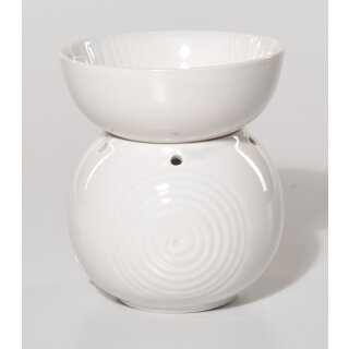 DUFTLAMPE Spiralle, weiß, Keramik dm12xH13,5cm