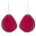 Ohrhanger Oval fuchsia, Tagua