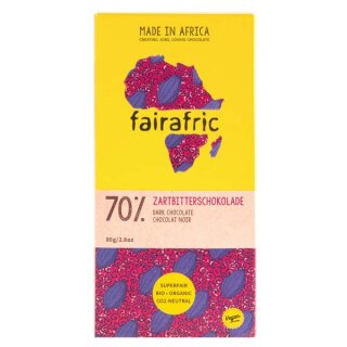 fairafric - BIO Zartbitterschokolade 70% 80g