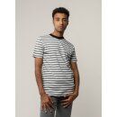 T-Shirt AVAN L thin stripes/schwarz