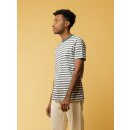 T-Shirt AVAN XL thin stripes/bottle green