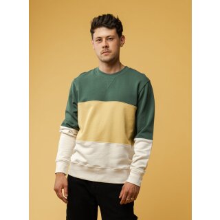 Sweatshirt MANOJ XL green/sunshine/cream