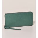 ZIPPERBÖRSE Ökoleder seegrün, 19xH10cm