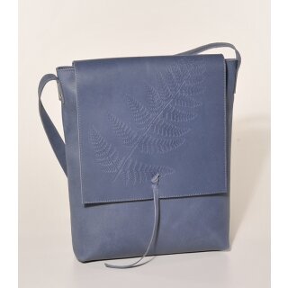 TASCHE Farn Ökoleder, blau