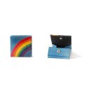 Shanti-Leder Münzbörse Regenbogen