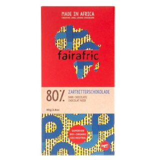 fairafric - BIO Zartbitterschokolade 80% 80g