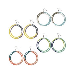 Ohrringe COLOR BLOCK HOOPS sortiert