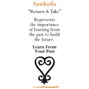 Armband ADINKRA SANKOFA red