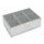 Tee- und Aufbewahrungsbox, Edelstahl und Glas, silber, 22,5 x 16 x 8 cm,