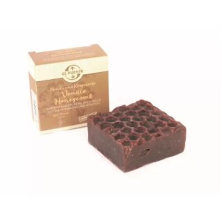 Hand- und Körperseife "Vanilla Honeycomb", handgemachte Stückseife aus Bienenwachs,