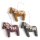 Dalapferd farbig, 3er Set, 7 cm