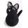Katze M schwarz, 5,5 cm