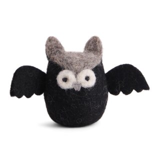 Eule Halloween schwarz, 6 cm