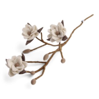 Magnolienzweig wei&szlig;, 60 cm