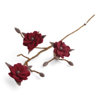 Magnolienzweig weinrot, 60 cm